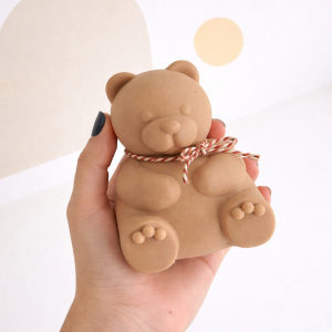 قالب شمع سیلیکونی خرس تدی تپل کوچک