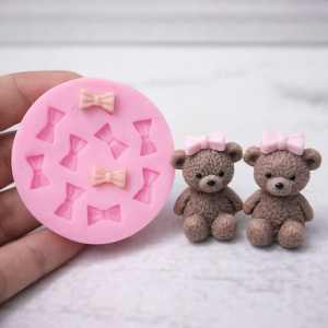 قالب شمع سیلیکونی پاپیون تدی 1cm