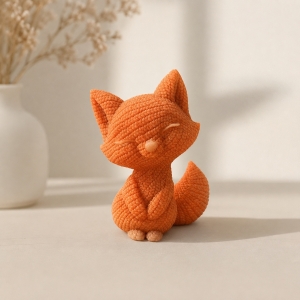 قالب شمع سیلیکونی روباه 8cm