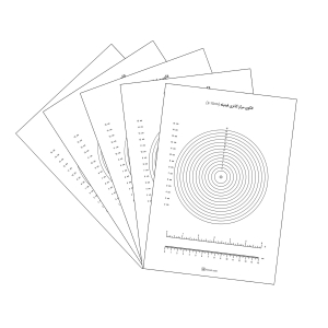 الگوی کاغذی مرکز گذاری فیتیله