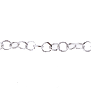 زنجیر استیل نقره ای سایز 3