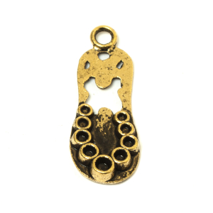 آویز طلایی طرح دمپایی 28mm