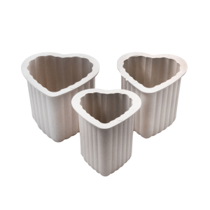 قالب شمع سازی پلاستیکی بسته 3عددی طرح قلب کد 8006