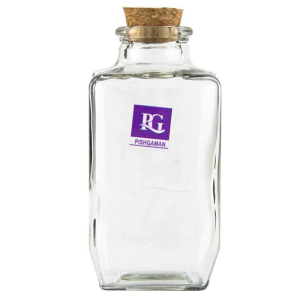 بطری شیشه ای مدل چهارگوش کد 1976