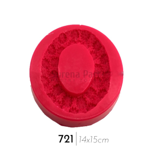 قالب سیلیکونی طرح قاب گلدار بزرگ کد m721