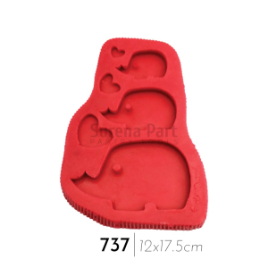 قالب شمع سیلیکونی طرح فیل کد M3252