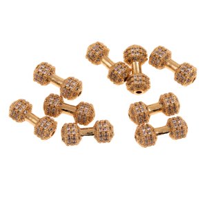 مهره نگین دار برنجی کد 3/4