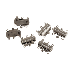 قفل دستبند مستطیل نقره ای19.5x16 mm