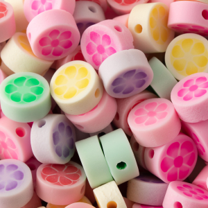 مهره فیمو عدد مخلوط سایز 8کد 38