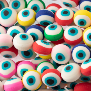 مهره فیمو چشم نظر سایز 6mm کد g111