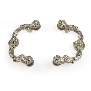 دستگیره سینی دهان ماری خورشیدی نقره ای