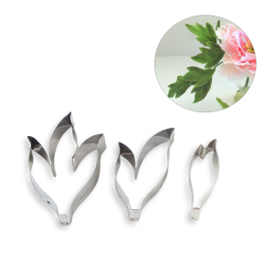 ست کاتر گلسازی 3 تایی برگ پیونی