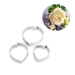 ست کاتر گلسازی 3 تايی گل رز بزرگ