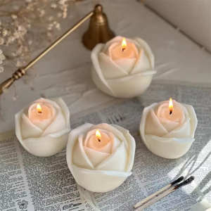 قالب سیلیکونی شمع گل رز کاملیا