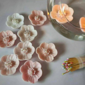 قالب سیلیکونی شمع شقایق رو آبی