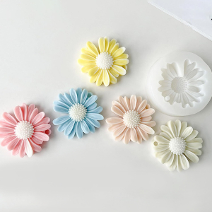 قالب شمع سیلیکونی وارداتی بابونه مارگاریت 5cm