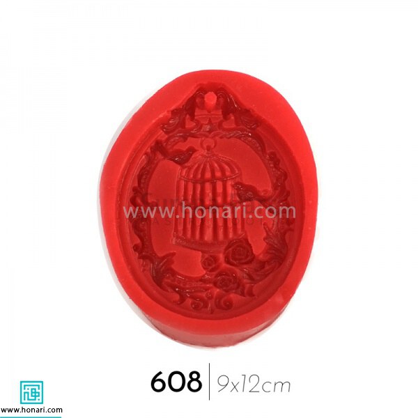 قالب سیلیکونی طرح قفس پرنده کد m608