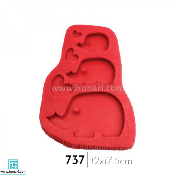 قالب شمع سیلیکونی طرح فیل کد M3252